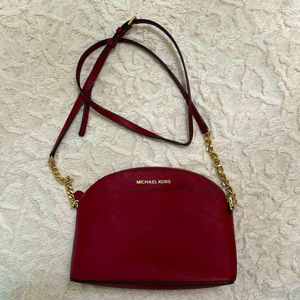 Michael Kors Crossbody Bag w/ Gold Chains